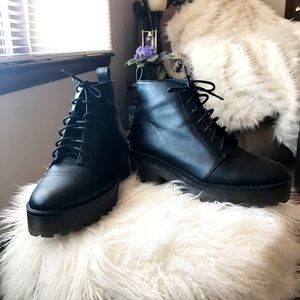 Chunky Ankle Combat Boots